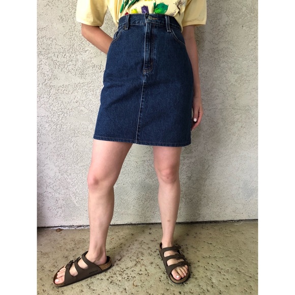 levi's classic denim skirt